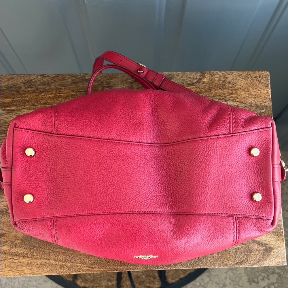 Coach Lenox Satchel Red - Picture 10 of 12
